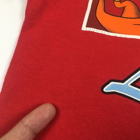 Vintage Looney Tunes Tweety Bird Graphic T-Shirt Red Cartoon 90s Warner Bros. - Picture 12 of 15